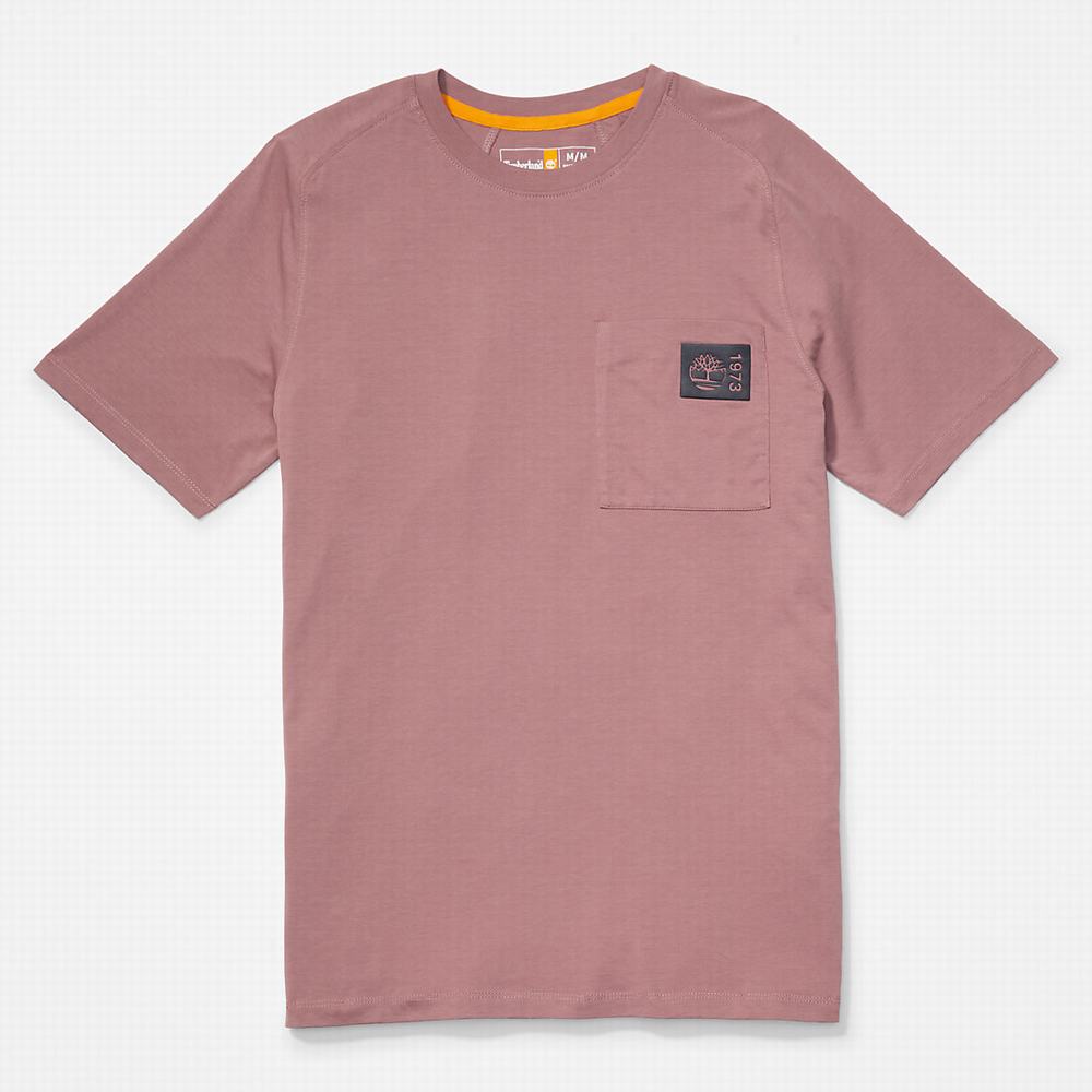 Pánské Tričko Timberland Eco-Ready Supima® Bavlněné TimberFresh™ T-Shirt Růžové | TI02173-375