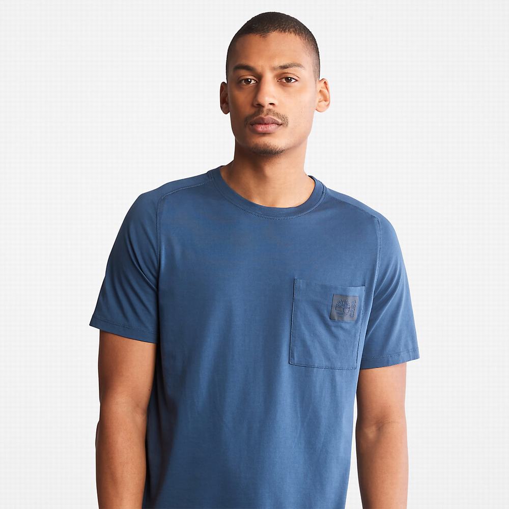 Pánské Tričko Timberland Eco-Ready Supima® Bavlněné TimberFresh™ T-Shirt Tmavě Blankyt | TI63894-096