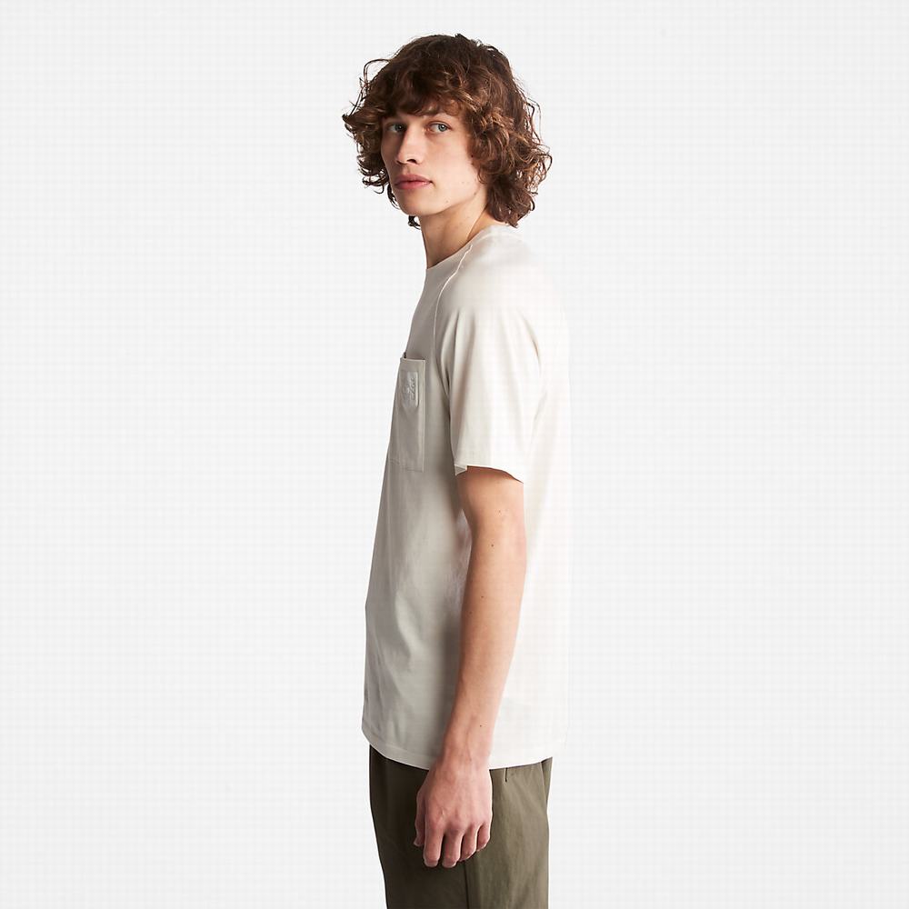 Pánské Tričko Timberland Eco-Ready Supima® Bavlněné TimberFresh™ T-Shirt Bílé | TI75614-287