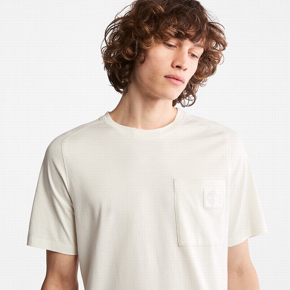 Pánské Tričko Timberland Eco-Ready Supima® Bavlněné TimberFresh™ T-Shirt Bílé | TI75614-287
