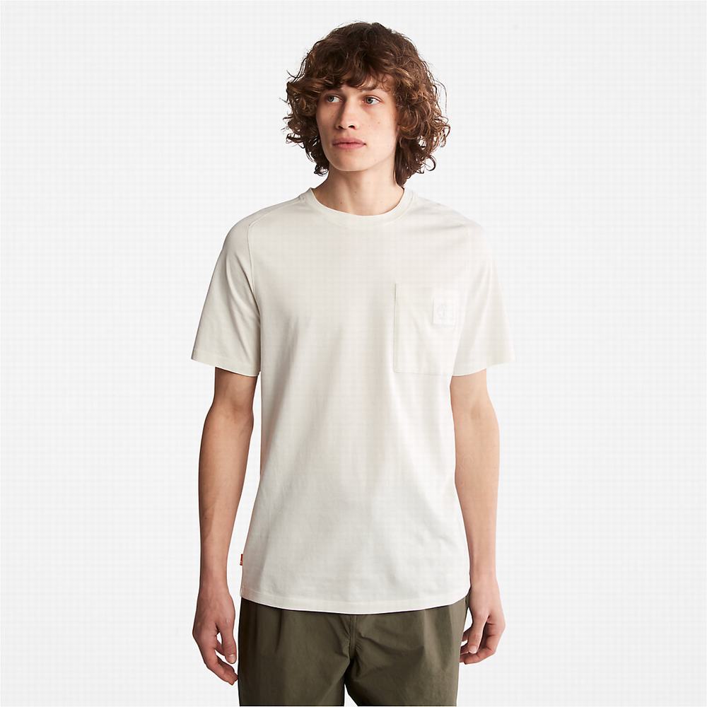 Pánské Tričko Timberland Eco-Ready Supima® Bavlněné TimberFresh™ T-Shirt Bílé | TI75614-287