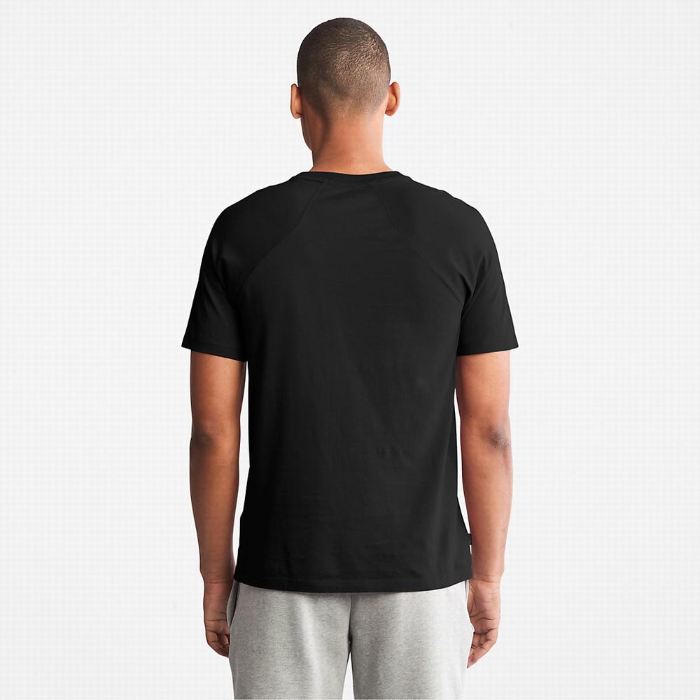 Pánské Tričko Timberland Eco-Ready Supima® Bavlněné TimberFresh™ T-Shirt Černé | TI97531-351