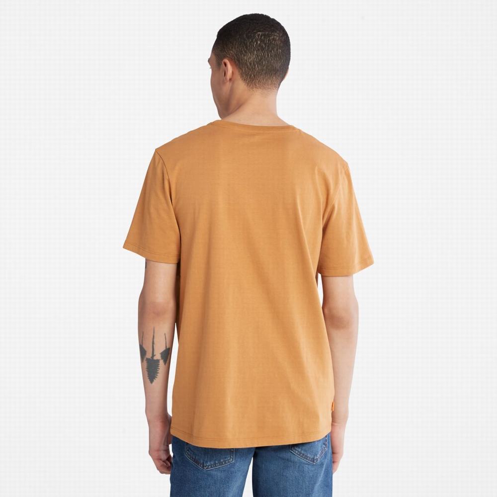 Pánské Tričko Timberland Front-Graphic T-Shirt Hnědé | TI51083-829