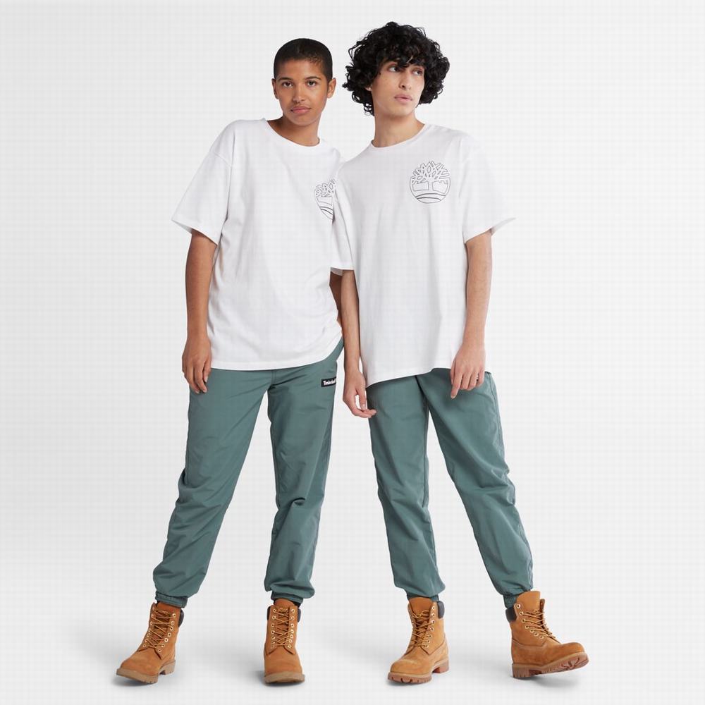 Pánské Tričko Timberland Graphic-Logo T-Shirt Bílé | TI68439-792