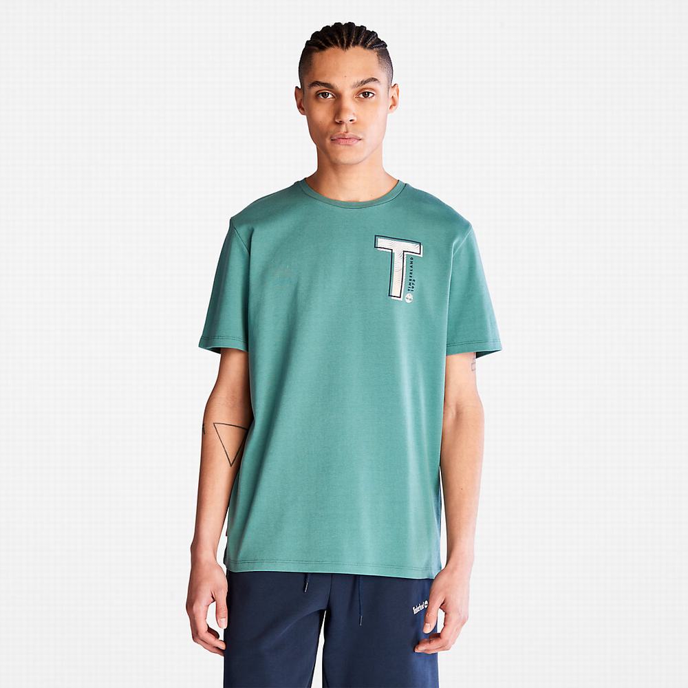 Pánské Tričko Timberland Interlock TimberFresh™ T-Shirt Zelene | TI58924-035