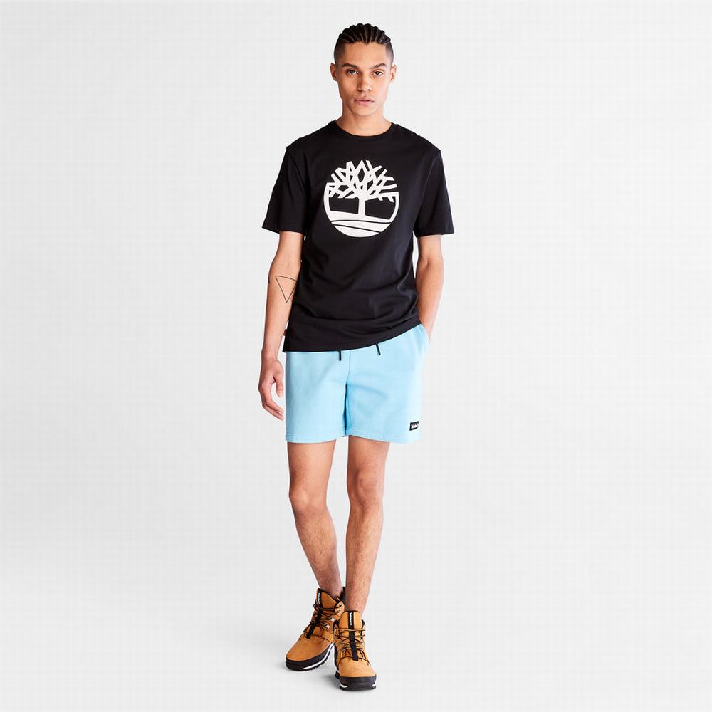 Pánské Tričko Timberland Kennebec River Tree Logo T-Shirt Černé | TI95123-932