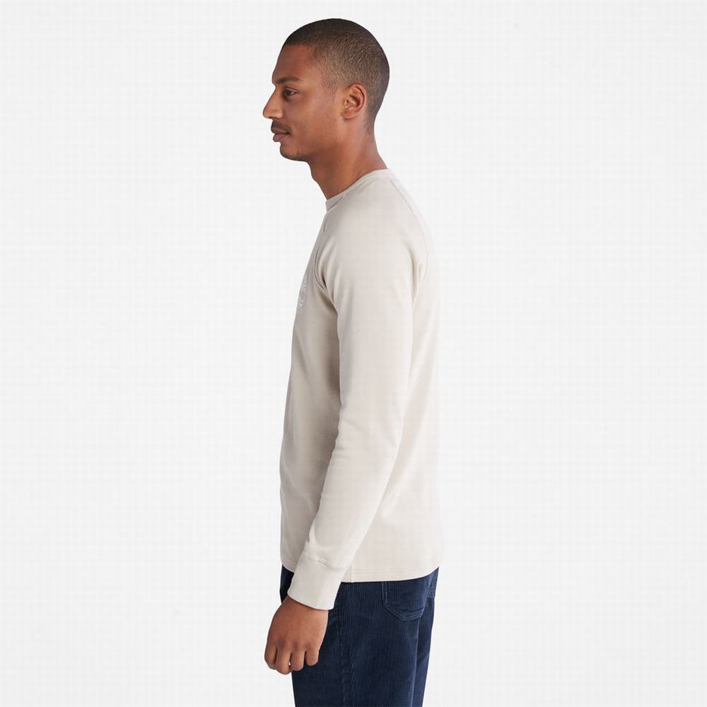 Pánské Tričko Timberland Lifestyle SolucellAir™ LS T-Shirt Světle Šedé | TI82735-543