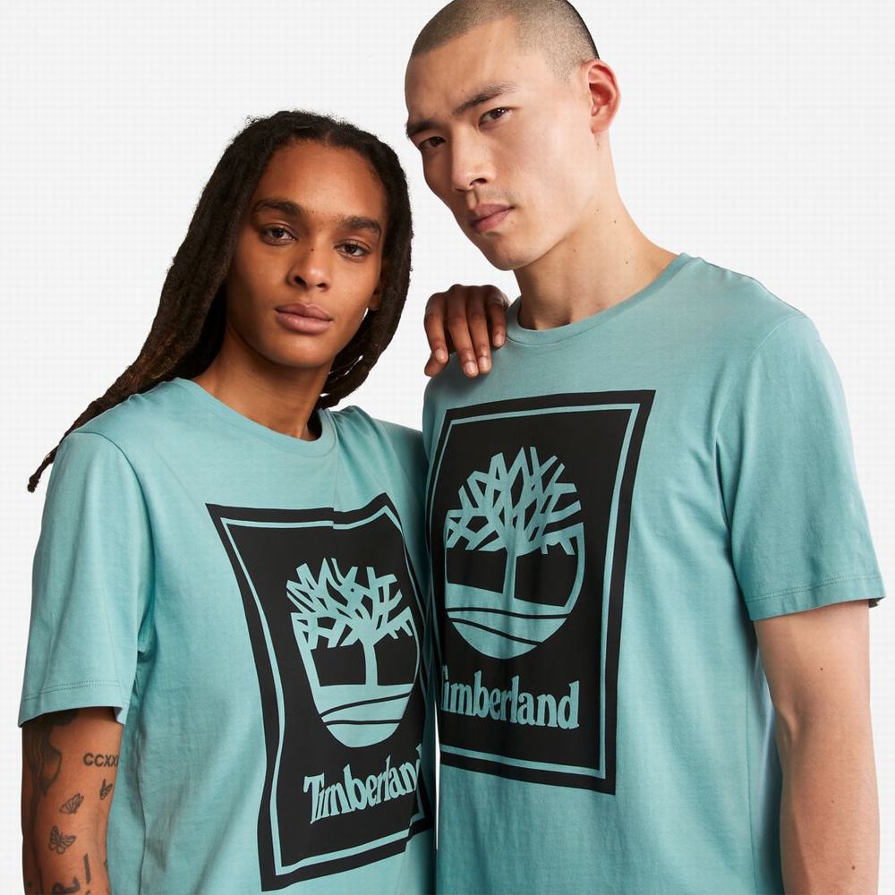 Pánské Tričko Timberland Logo T-Shirt Blankyt Černé | TI24350-764