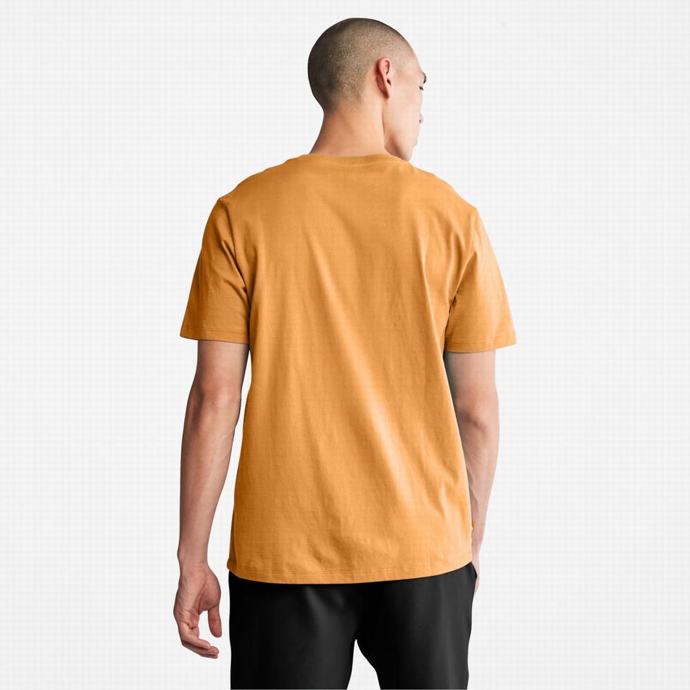 Pánské Tričko Timberland Logo T-Shirt Hnědé Černé | TI90456-895