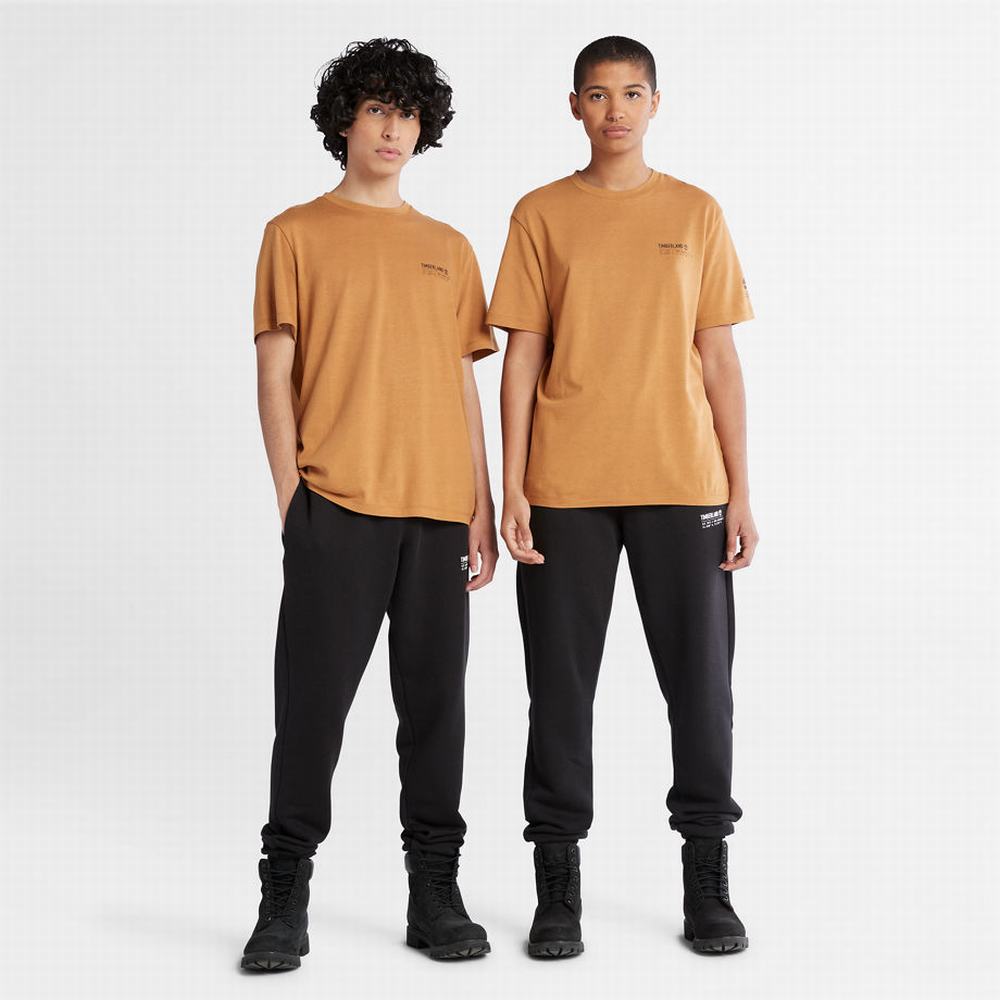 Pánské Tričko Timberland Luxe Pohodlí Essentials Tencel™ x Refibra™ T-Shirt Světle Hnědé | TI06592-276