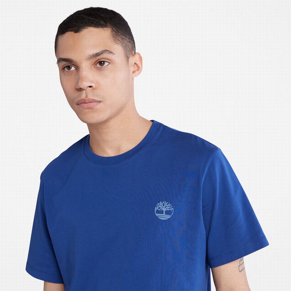 Pánské Tričko Timberland Multi-logo T-Shirt Tmavě Blankyt | TI05738-246