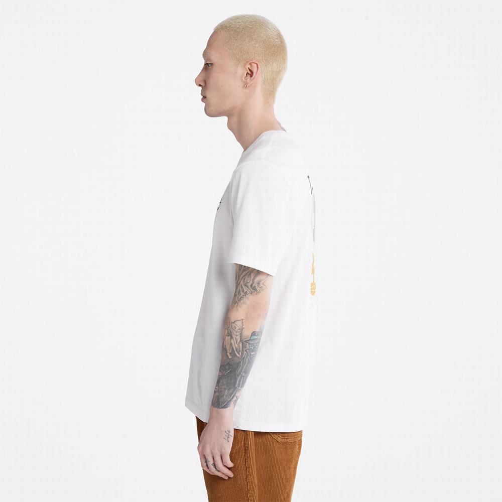 Pánské Tričko Timberland Multi-logo T-Shirt Bílé | TI59738-316