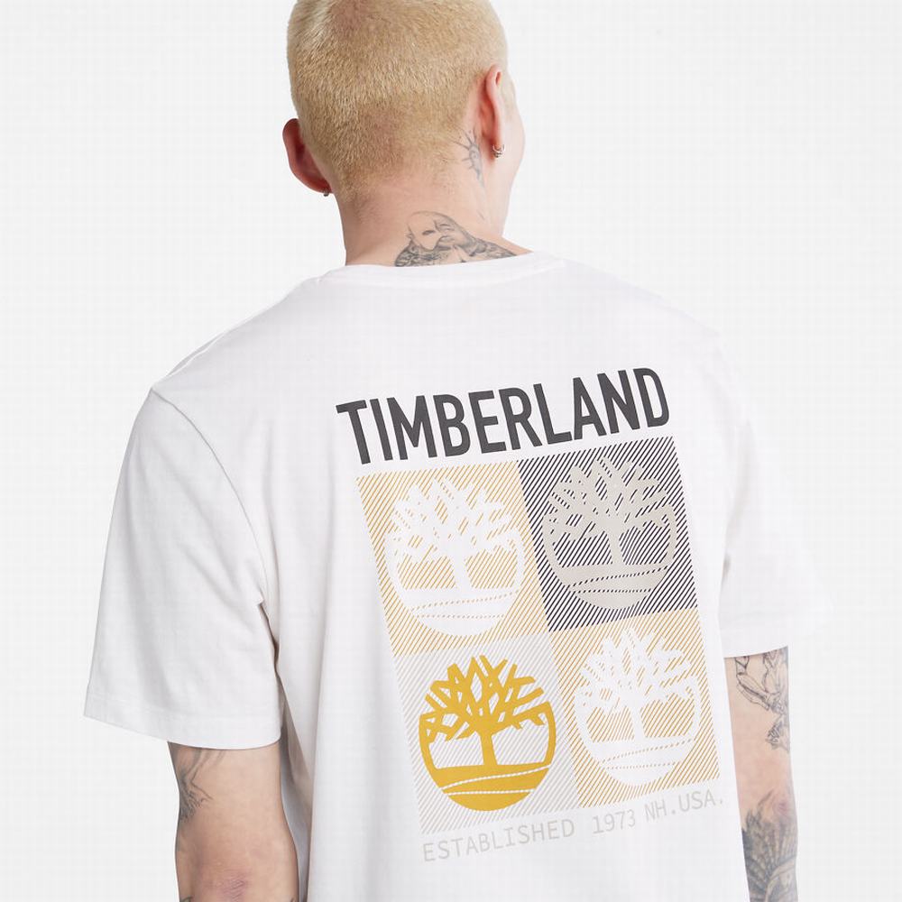 Pánské Tričko Timberland Multi-logo T-Shirt Bílé | TI59738-316