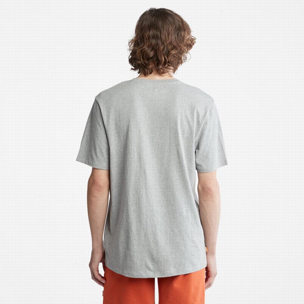 Pánské Tričko Timberland Nature Needs Heroes™ Front-Graphic T-Shirt Šedé | TI63204-408