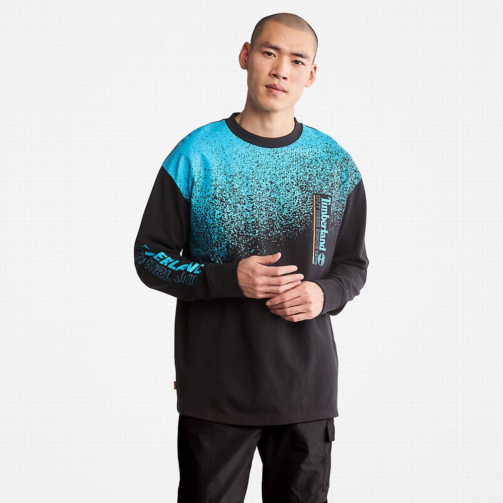 Pánské Tričko Timberland Outdoor Archive Long-sleeved Graphic T-Shirt Černé | TI91534-893