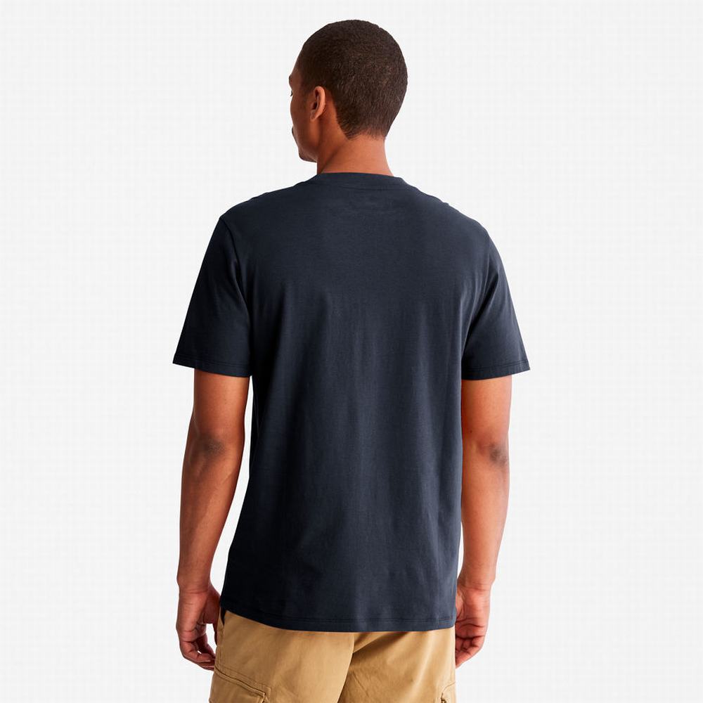 Pánské Tričko Timberland Outdoor Heritage EK+ Graphic T-Shirt Tmavě Blankyt | TI03521-361