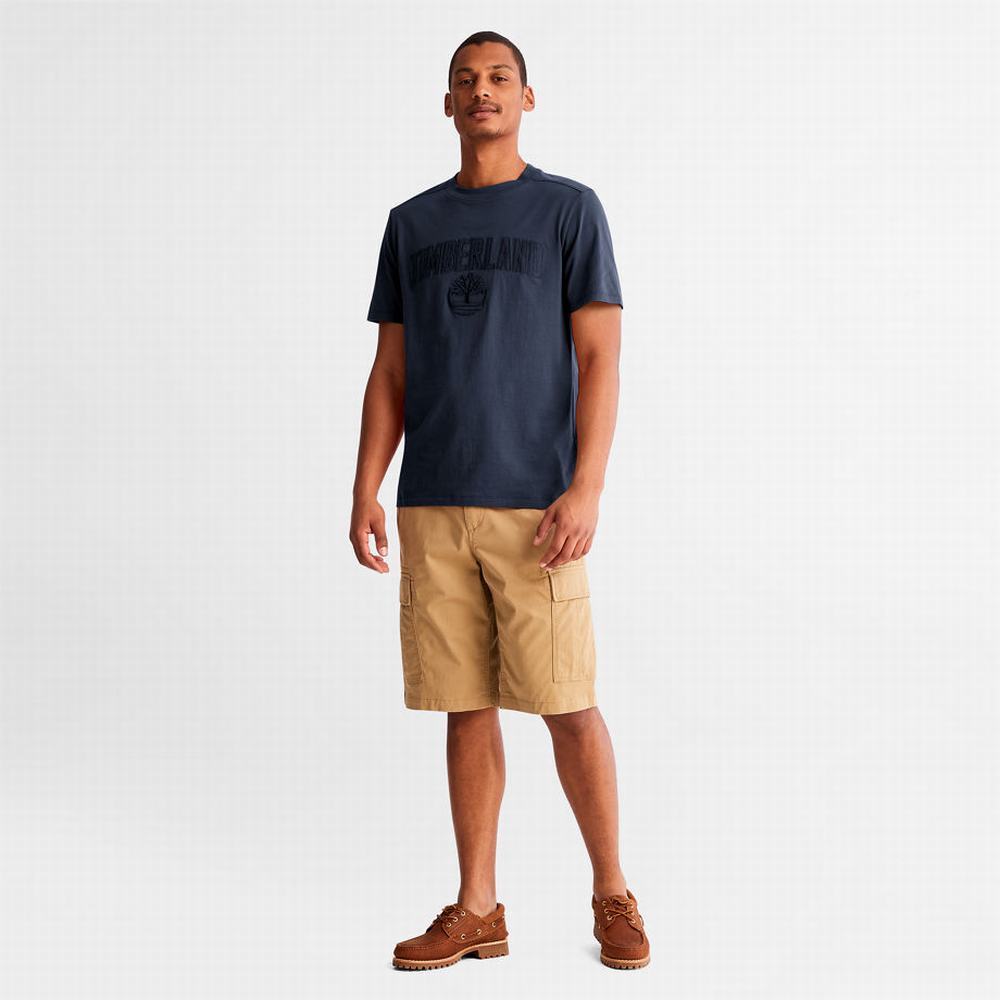 Pánské Tričko Timberland Outdoor Heritage EK+ Graphic T-Shirt Tmavě Blankyt | TI03521-361