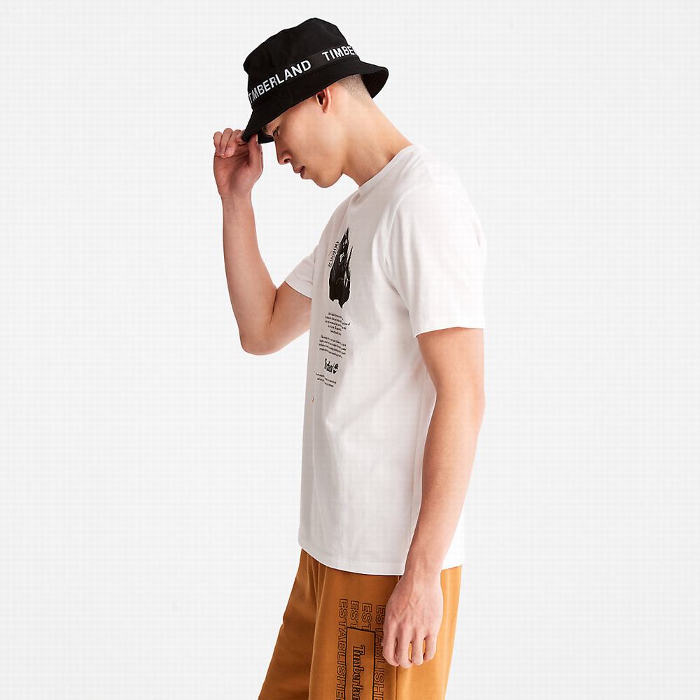 Pánské Tričko Timberland Outdoor Heritage Graphic T-Shirt Bílé | TI29483-054