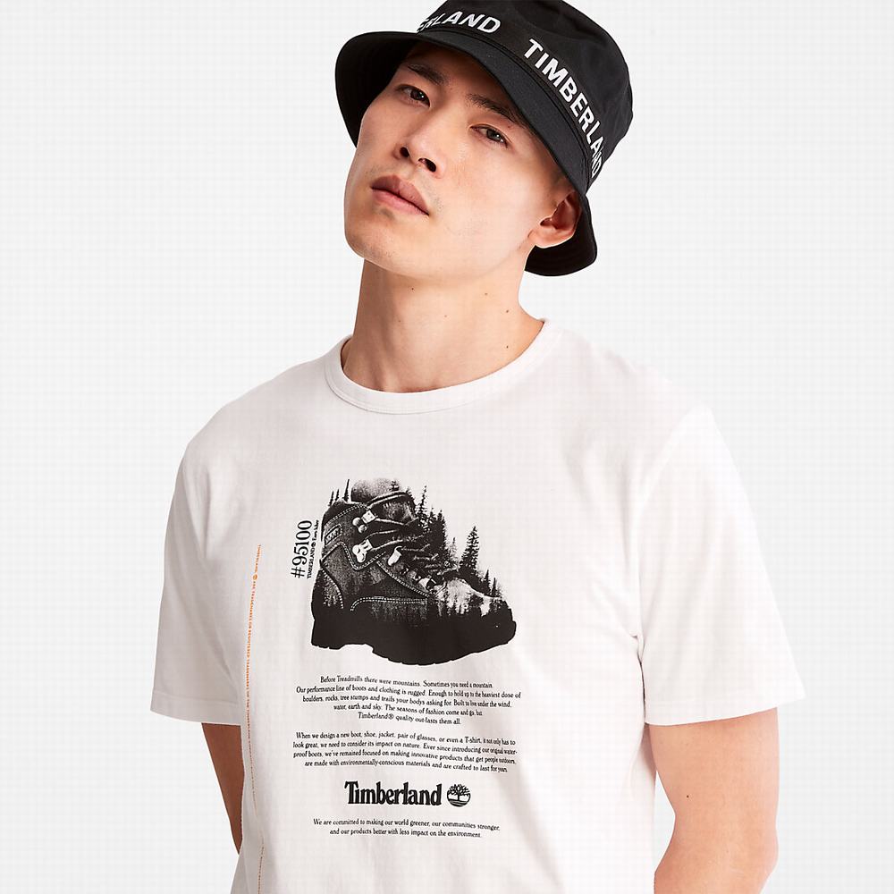 Pánské Tričko Timberland Outdoor Heritage Graphic T-Shirt Bílé | TI29483-054