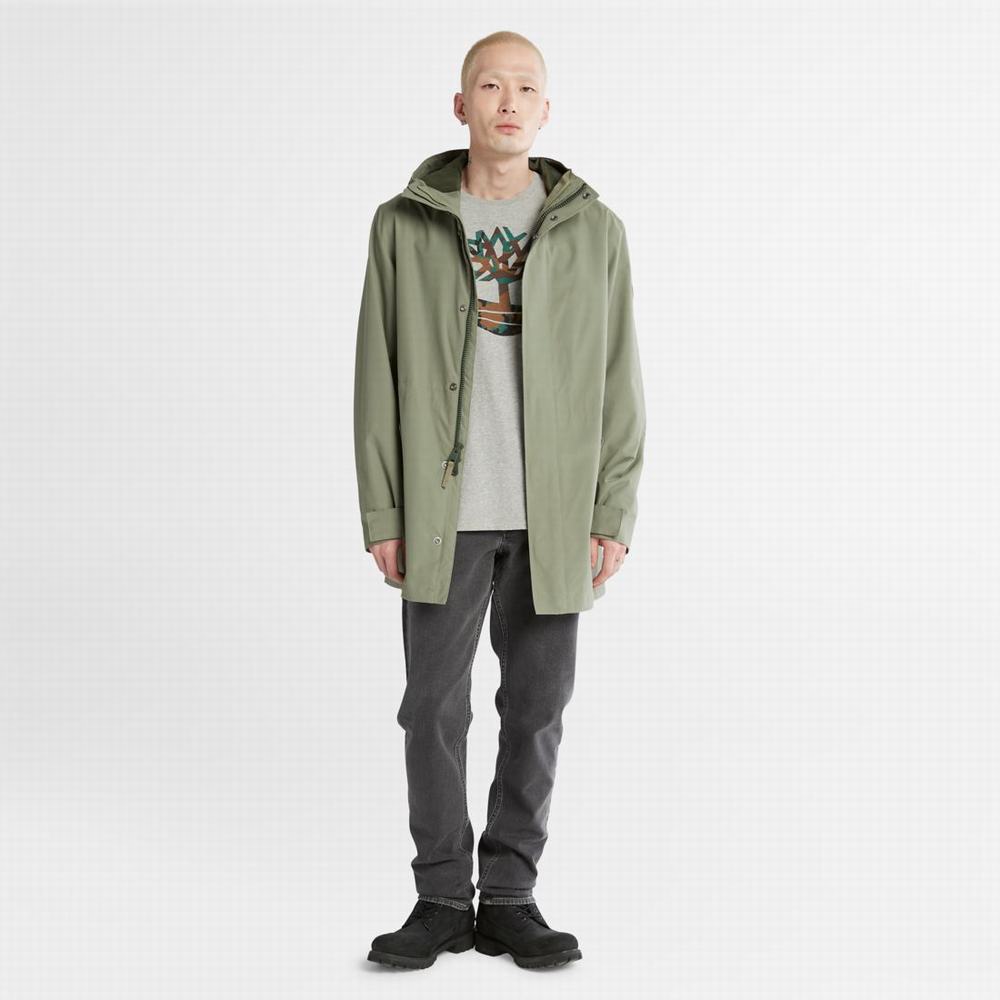 Pánské Tričko Timberland Outdoor Heritage Camo Tree-Logo T-Shirt Šedé | TI81976-356