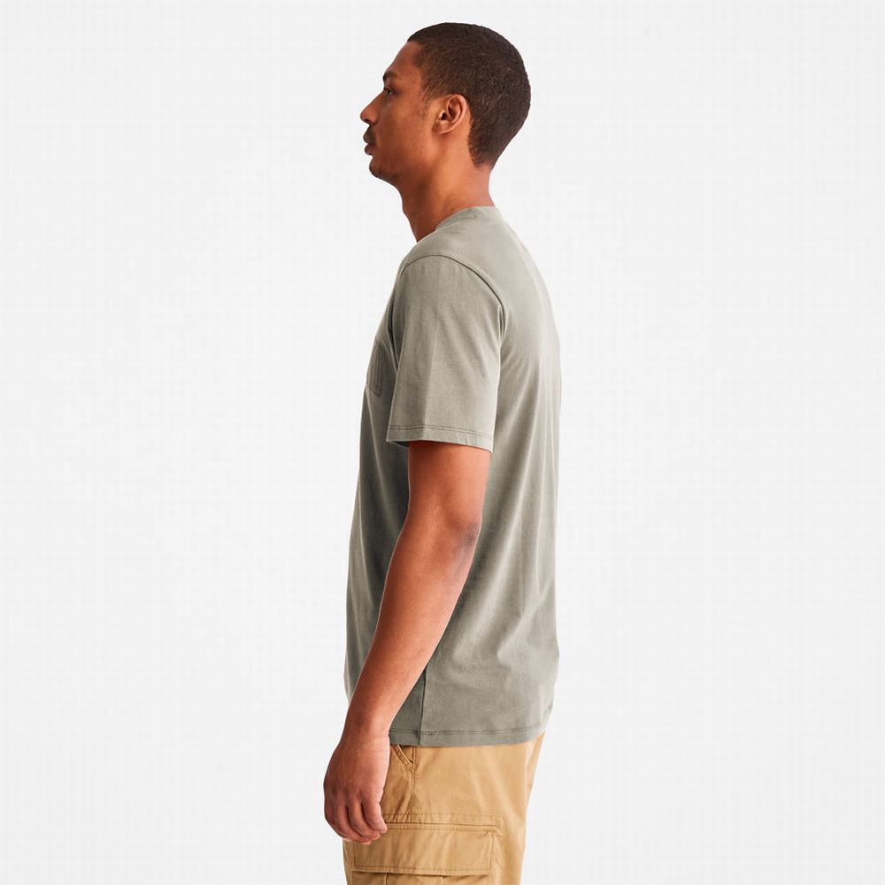 Pánské Tričko Timberland Outdoor Heritage EK+ Graphic T-Shirt Světle Šedé | TI95643-596