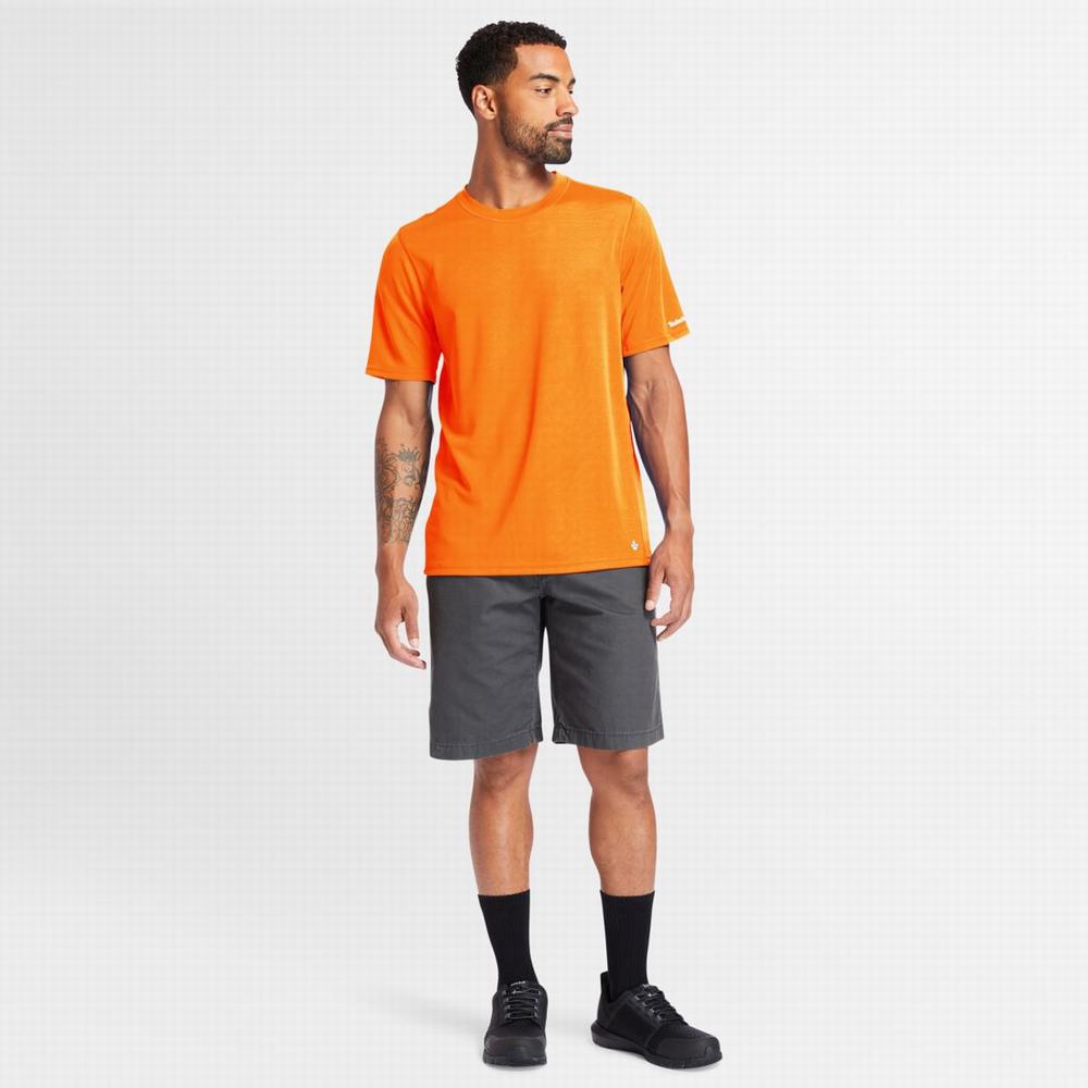 Pánské Tričko Timberland PRO® Wicking Good Krátké-Sleeve T-Shirt Oranžové | TI27016-460