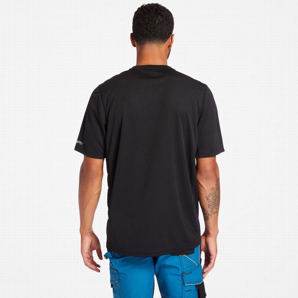Pánské Tričko Timberland PRO® Wicking Good Krátké-Sleeve T-Shirt Černé | TI42756-258