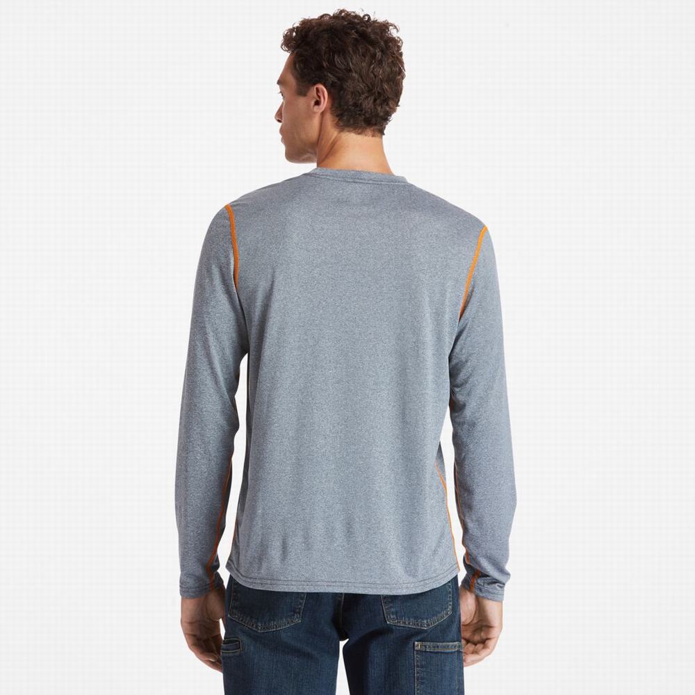 Pánské Tričko Timberland PRO® Wicking Good Sport Long-Sleeve T-Shirt Šedé | TI72184-978