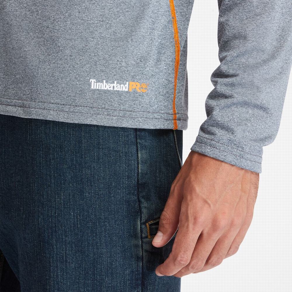 Pánské Tričko Timberland PRO® Wicking Good Sport Long-Sleeve T-Shirt Šedé | TI72184-978
