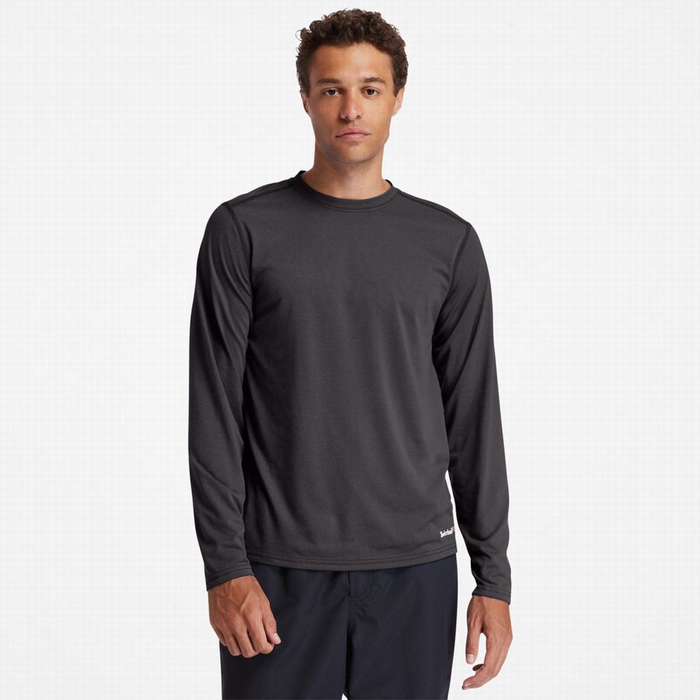 Pánské Tričko Timberland PRO® Wicking Good Sport Long-Sleeve T-Shirt Tmavě Šedé | TI92751-537