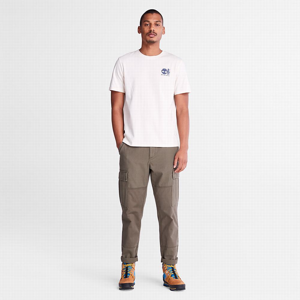 Pánské Tričko Timberland Photographic T-Shirt Bílé | TI49715-258