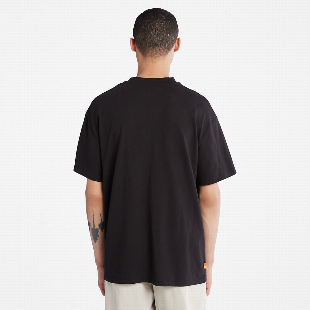 Pánské Tričko Timberland Progressive Utility Pocket T-Shirt Černé | TI16492-390