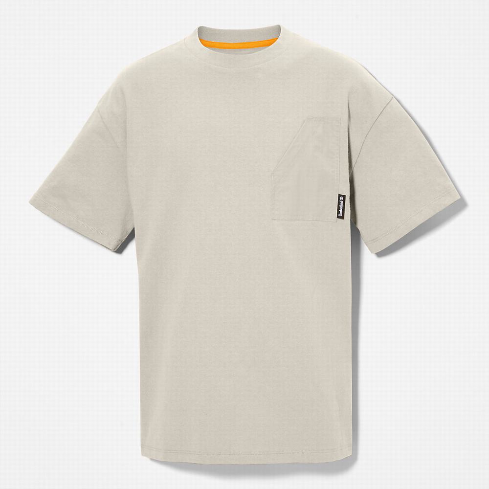 Pánské Tričko Timberland Progressive Utility Pocket T-Shirt Světle Šedé | TI36127-051