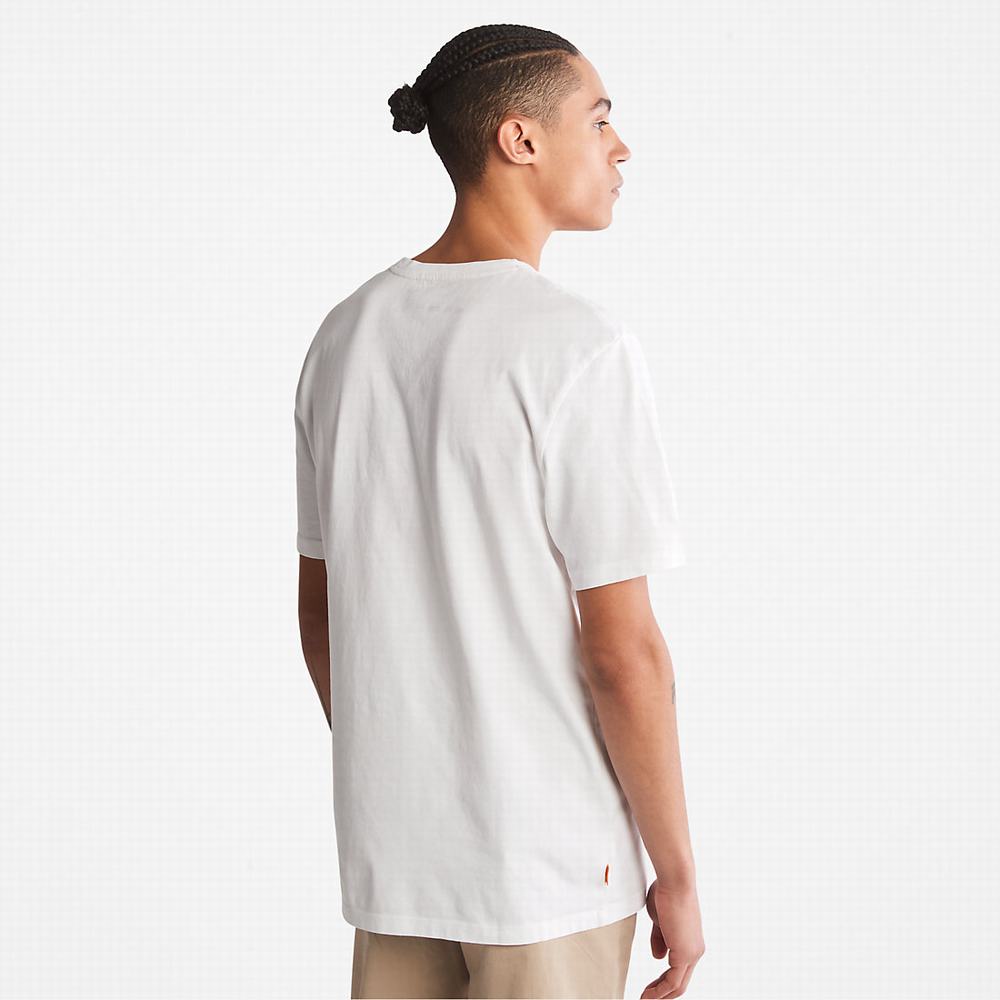 Pánské Tričko Timberland Progressive Utility Graphic T-Shirt Bílé | TI78630-193