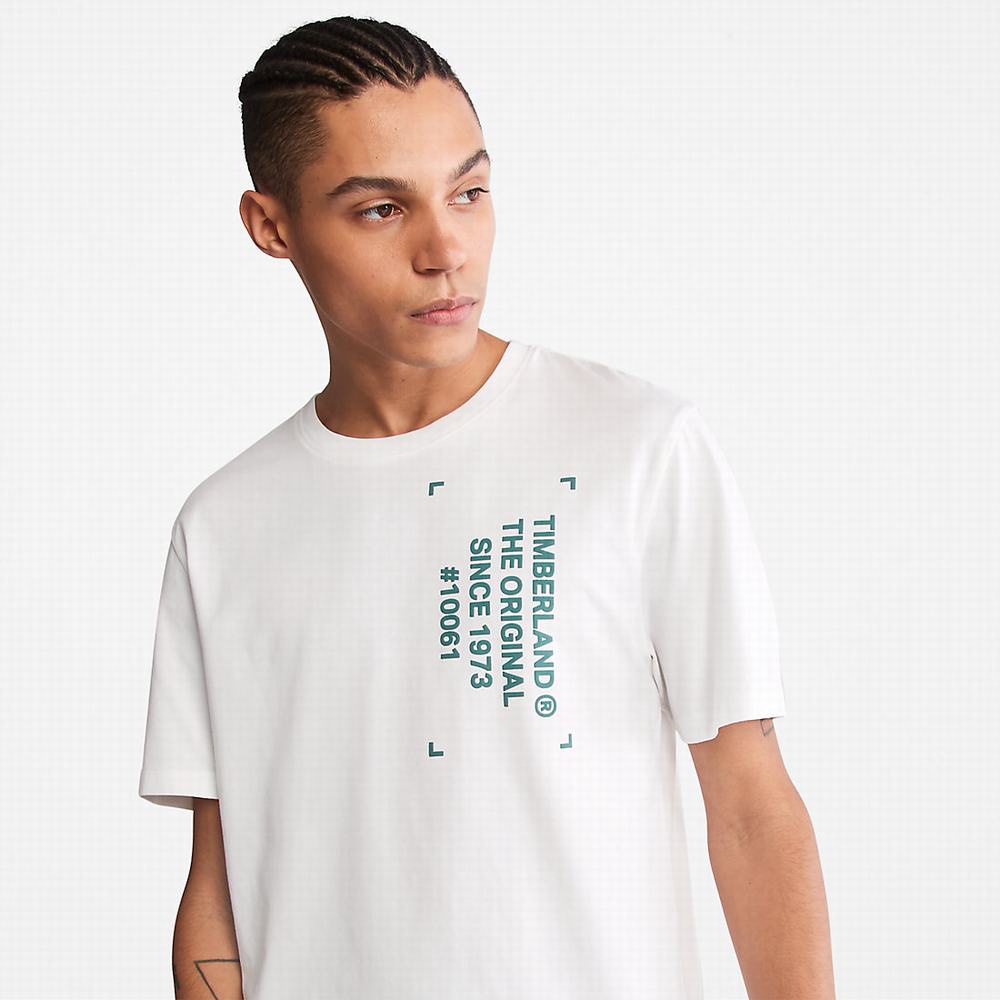 Pánské Tričko Timberland Progressive Utility Graphic T-Shirt Bílé | TI78630-193