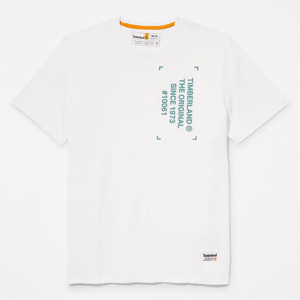 Pánské Tričko Timberland Progressive Utility Graphic T-Shirt Bílé | TI78630-193