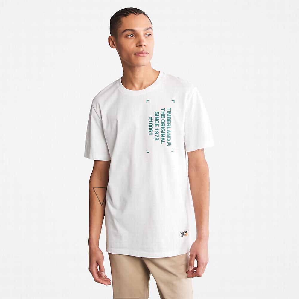 Pánské Tričko Timberland Progressive Utility Graphic T-Shirt Bílé | TI78630-193