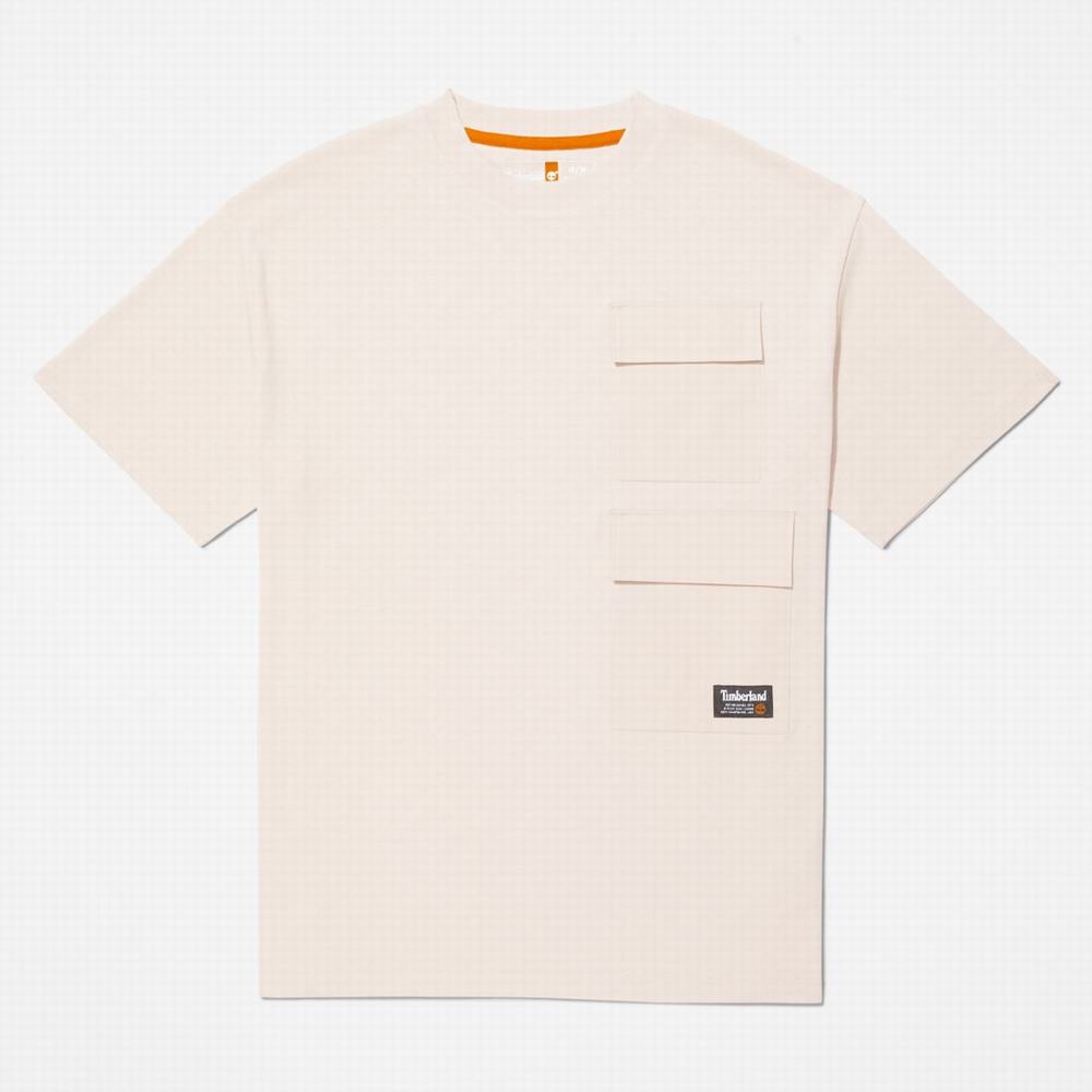 Pánské Tričko Timberland Progressive Utility Multi-Pocket Heavyweight T-Shirt Růžové | TI90847-713