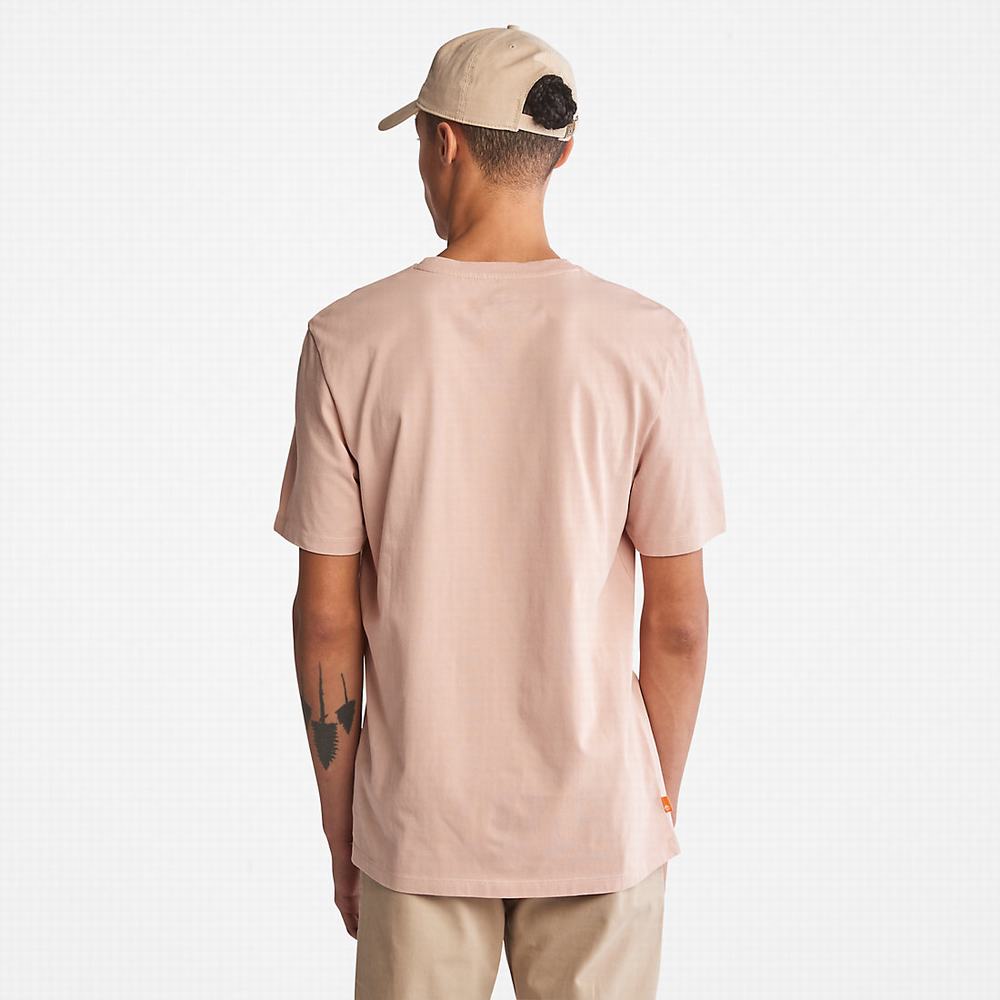 Pánské Tričko Timberland Progressive Utility Graphic T-Shirt Růžové | TI91046-520