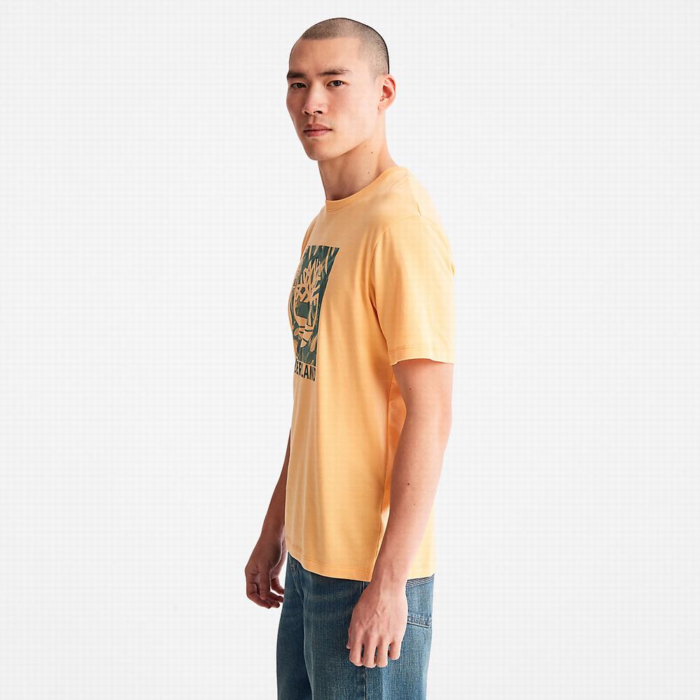 Pánské Tričko Timberland Refibra™ Graphic T-Shirt Oranžové | TI92105-841