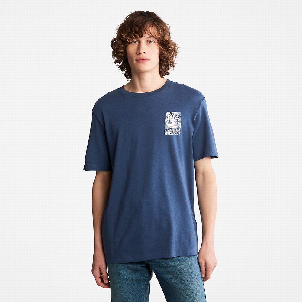 Pánské Tričko Timberland Refibra™ Technologie T-Shirt Blankyt | TI32408-472