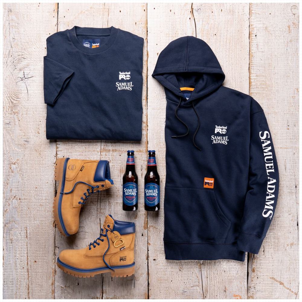 Pánské Tričko Timberland Sam Adams x Timberland PRO® Beerproof T-Shirt Tmavě Blankyt | TI53067-597