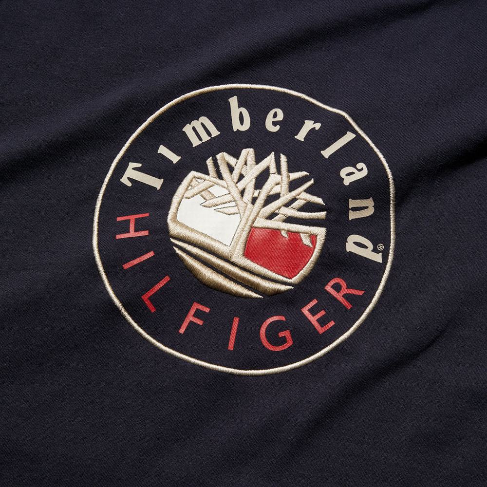 Pánské Tričko Timberland Tommy Hilfiger x Timberland® Re-imagined Logo T-Shirt Černé | TI75098-285