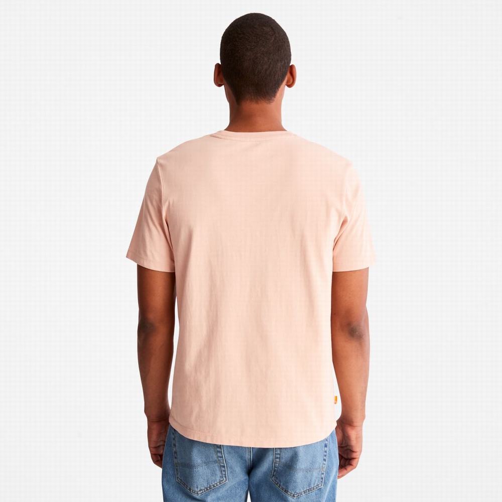 Pánské Tričko Timberland Tree-Logo T-Shirt Růžové | TI20179-487