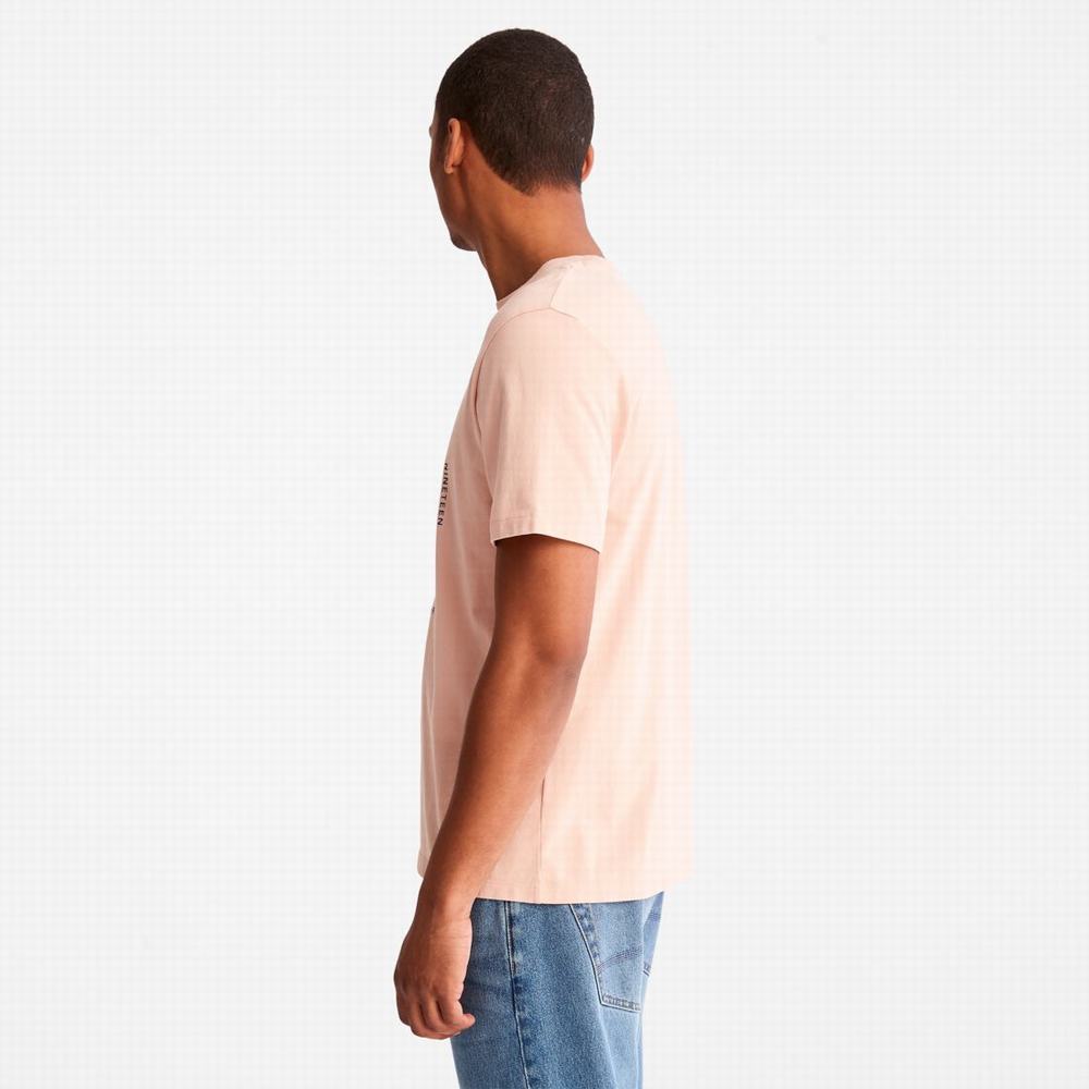 Pánské Tričko Timberland Tree-Logo T-Shirt Růžové | TI20179-487