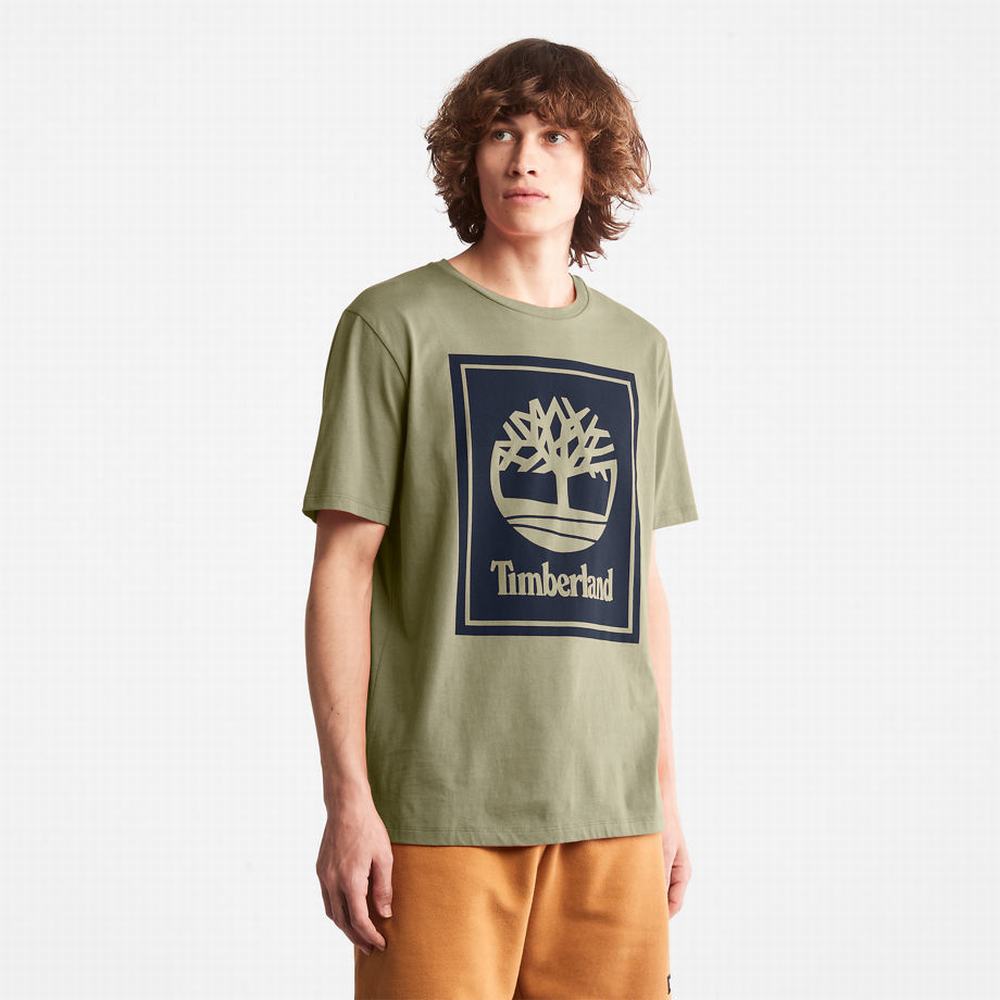 Pánské Tričko Timberland Tree Logo T-Shirt Šedé | TI38672-974