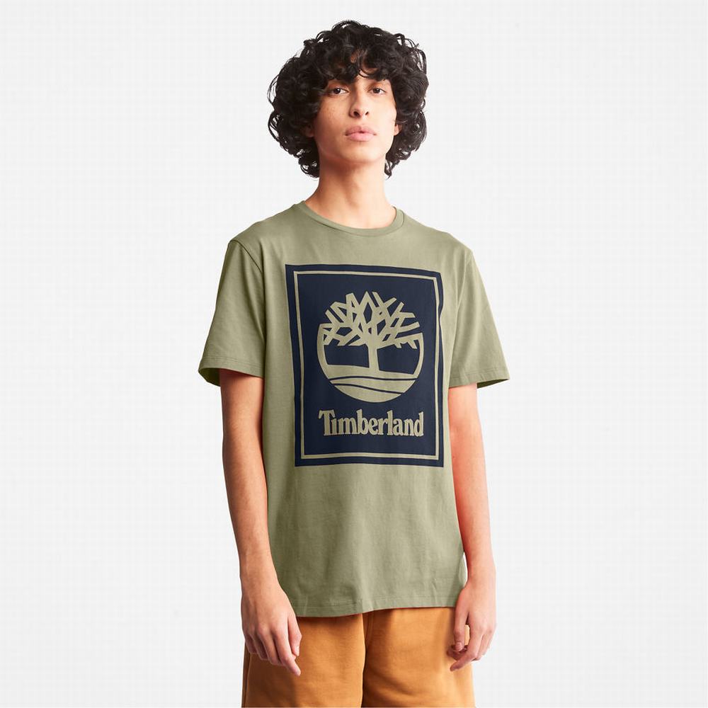 Pánské Tričko Timberland Tree Logo T-Shirt Šedé | TI38672-974