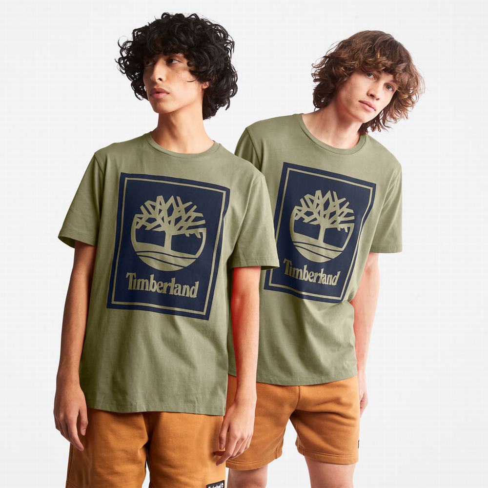 Pánské Tričko Timberland Tree Logo T-Shirt Šedé | TI38672-974
