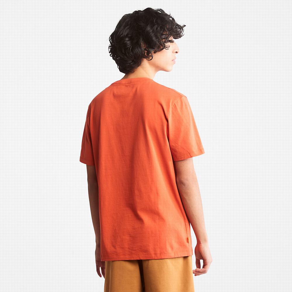 Pánské Tričko Timberland Tree Logo T-Shirt Oranžové | TI51382-807