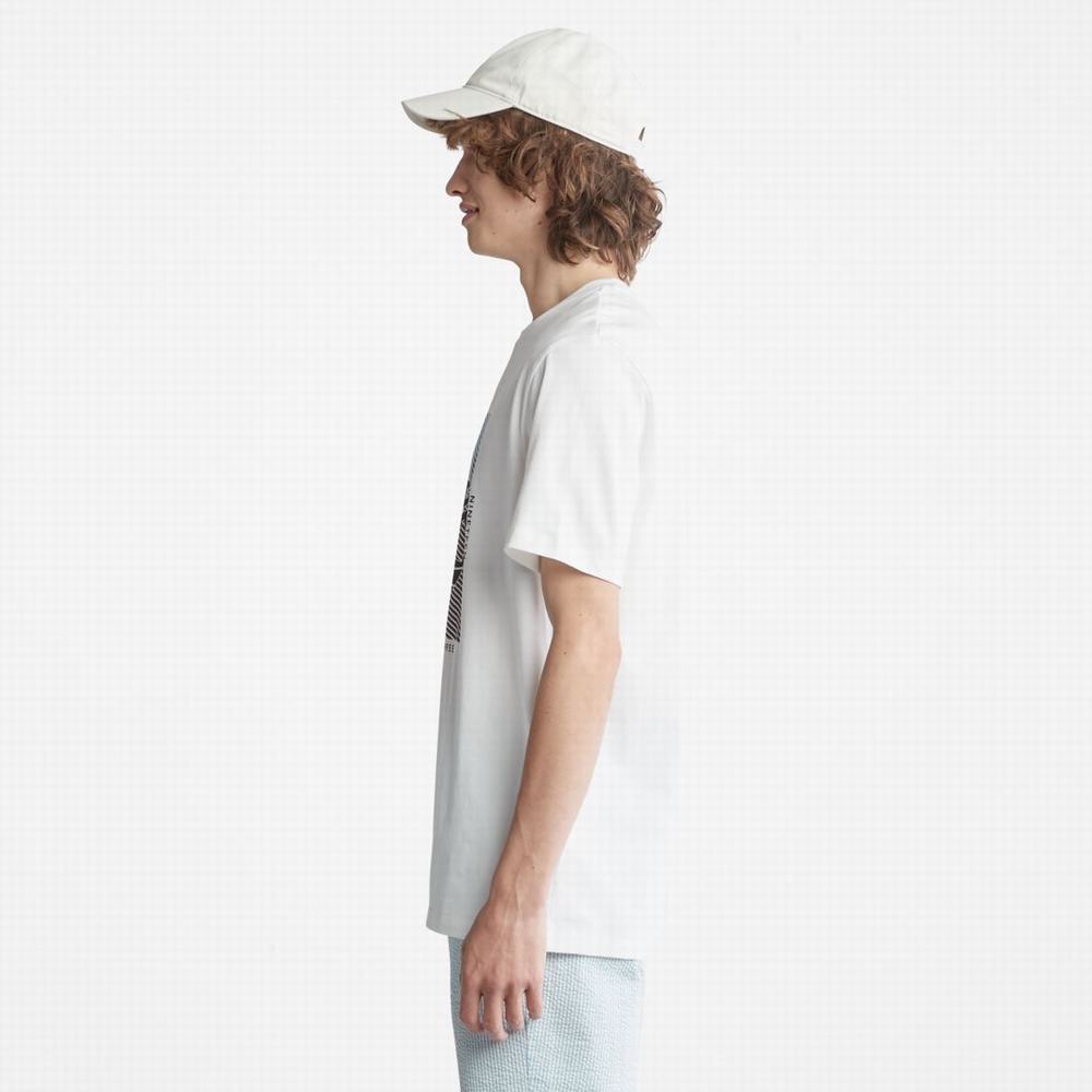 Pánské Tričko Timberland Tree-Logo T-Shirt Bílé | TI87391-052